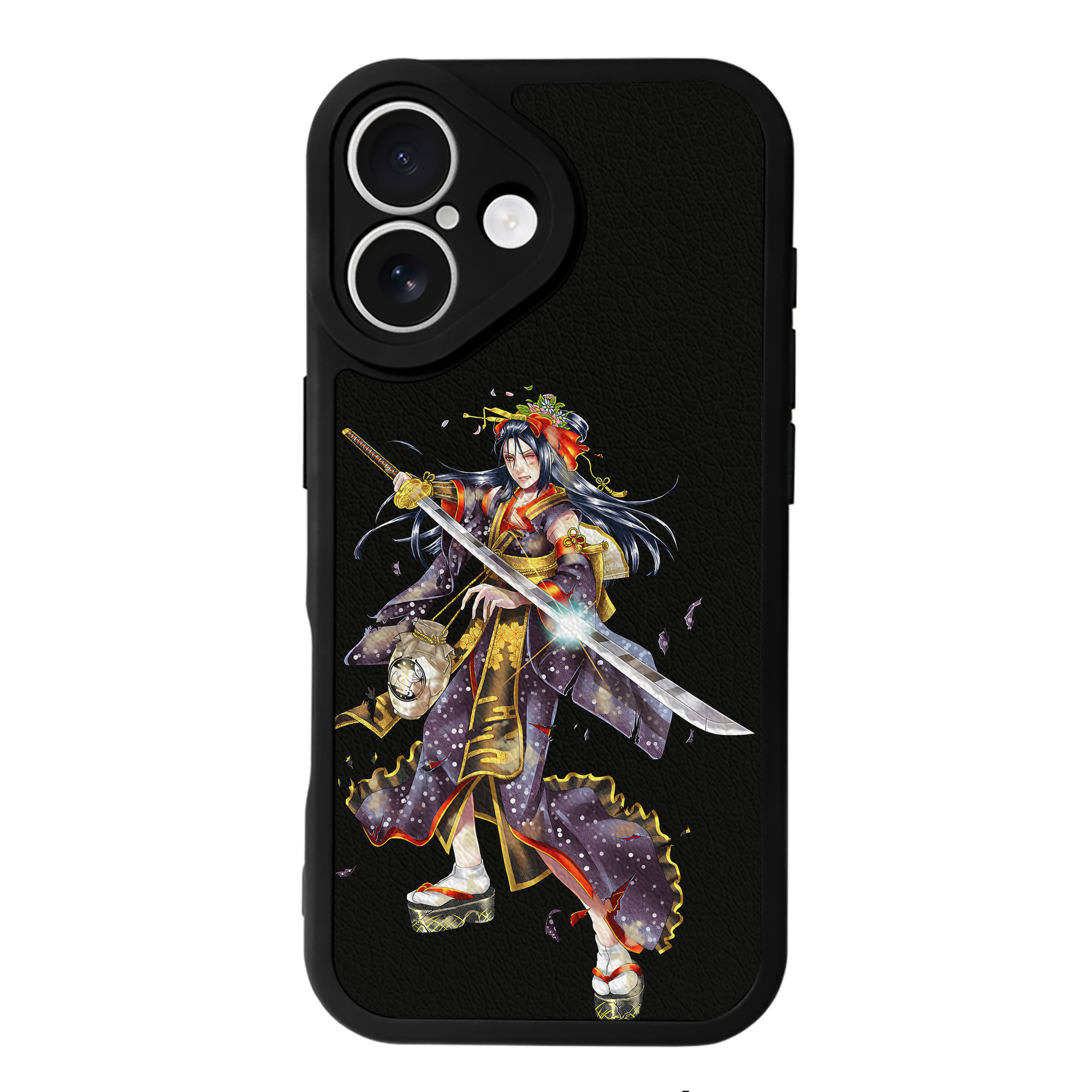 （画像用） 刀剣乱舞 Touken Ranbu 【iPhone 16シリーズ対応】シリコンスマホケース（レザー調） 材質：シリコン